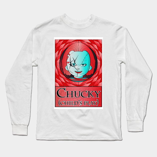 Horror Icons - Chucky Long Sleeve T-Shirt by Anton Sever